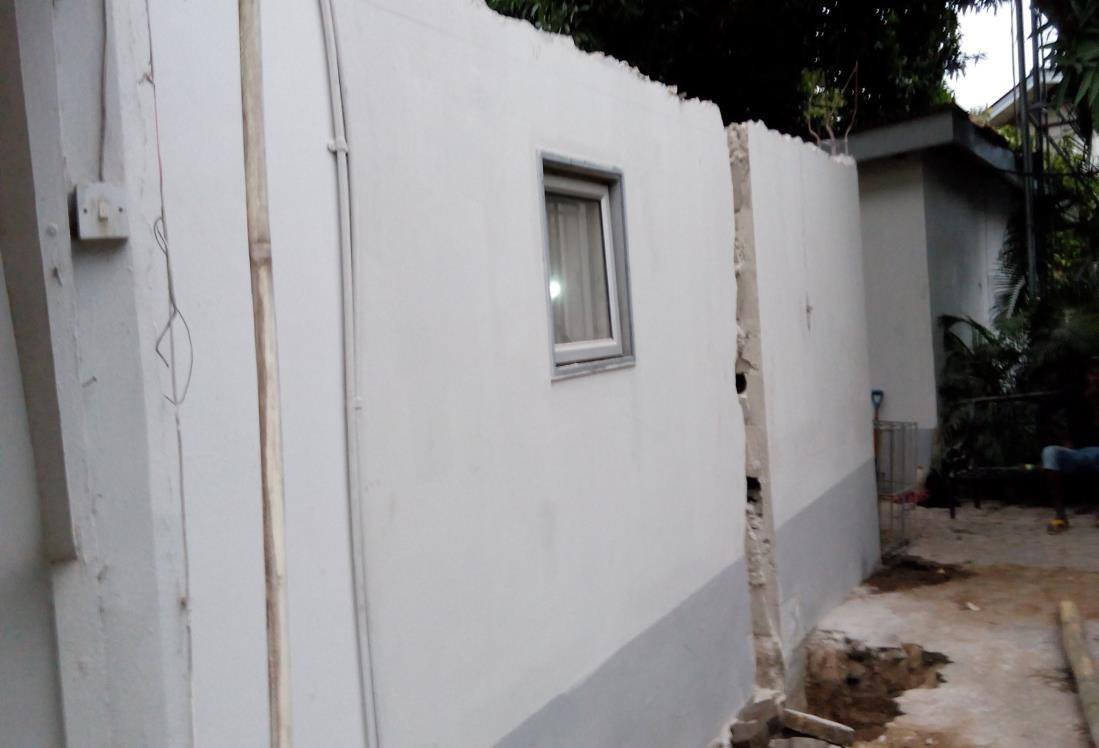 Foundation ground beam construction at Ibeju Lekki